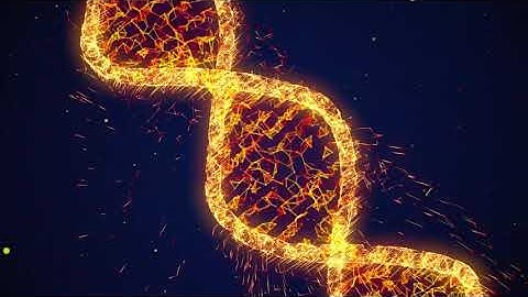 DNA Golden Glowing Helix | Motion Background Animation Videos | No Copyright | Visual Effects Video.