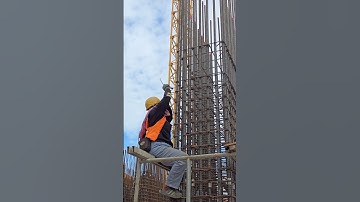Ties ring column rebar #shorts #structure #construction #engineering #skills