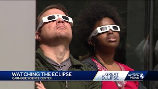Watching the total solar eclipse from the Carnegie Science Center