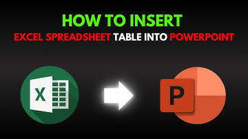 How To Insert An Excel Table Into PowerPoint
