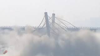 BRIDGE EXPLOSION Controlled demolition in China