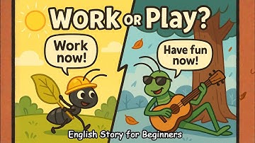 Learn English Through Stories | The Ant and the Grasshopper Simple English Story for Beginners