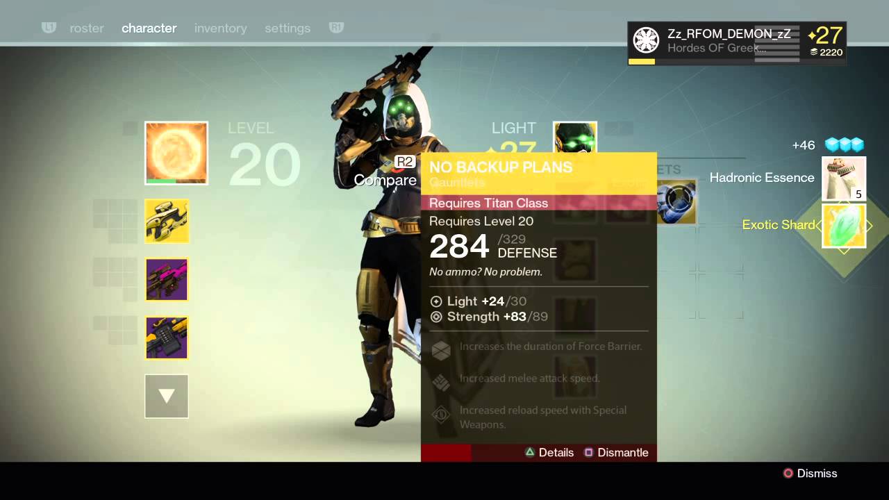 Destiny: Dismantling VEX Mythoclast.EXOTIC SHARDS!?