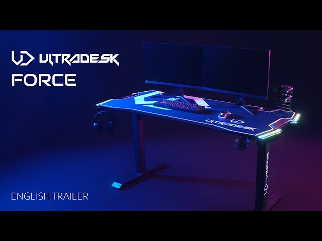 Bureau gaming UltraDesk Force - LED