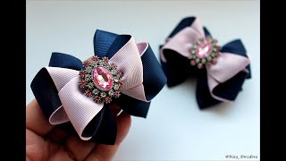 ❤ВЫ в них ВЛЮБИТЕСЬ❤ Бантики из репсовых лент. МК.DIY Hair Bow.