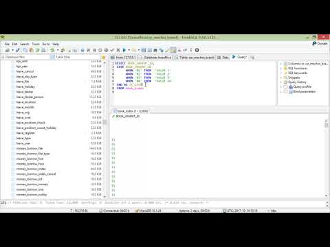 HOSOffice การเขียนคำสั่ง MySQL การใช้งานเงื่อนไข CASE WHEN ELSE END