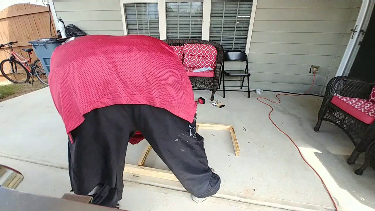 Bus Conversion . Working On Storage Under The Bus