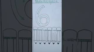 Learn to write number 6 and it's formation