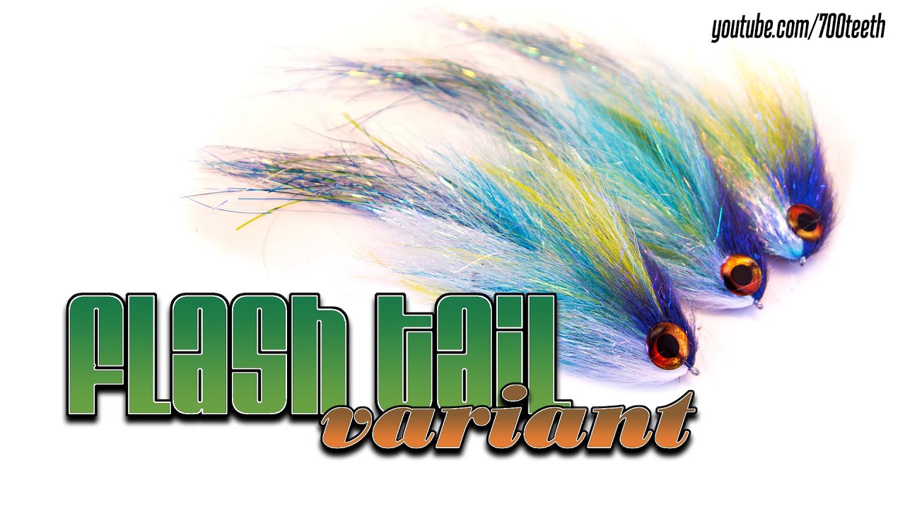 700 teeth - tying the Flash tail variant pike fly [HD] - YouTube