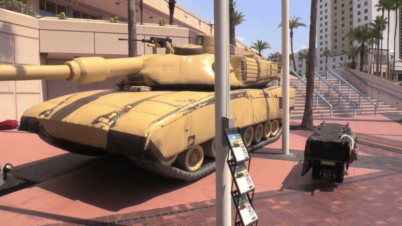i2K Defense Showcases Inflatable M1 Abrams Decoy at SOF Week 2025