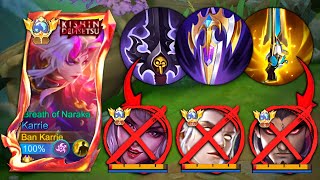 KARRIE BEST META DESTROYER BUILD FOR ONE SHOT!!🔥 (100% BROKEN!) - KARRIE BEST BUILD 2025! - MUST TRY