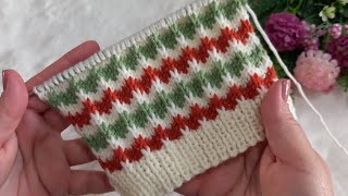  3 Renkli Çok Kolay Örgü Yelek Hırka Süveter Modeli Easy Knitting Pattern