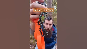 Can a Pocket Chainsaw actually Cut Wood? #shorts   #outdoorgear
