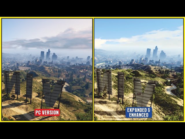 GTA 5 Expanded & Enhanced: EXPECTATIONS vs REALITY - PS5 vs PC Mods  Graphics Comparison 