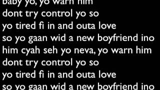 Vybz Kartel Warn Him (with lyrics) chords