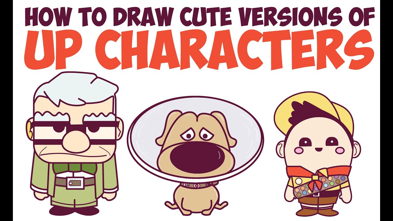 how to draw up characters cute kawaii chibi up characters in characters from up
