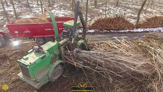 Albach Silvator 2000 mit V8 Moter & 620 PS Häckselt Holzstämme zu Holzhackschnitzel - Energieholz