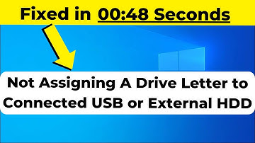 Not Assigning A Drive Letter to Connected USB or External HDD | 2024