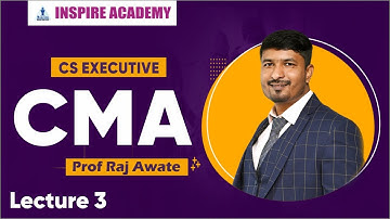 Corporate and Management Accounting Lecture 3 I CS Executive June 22 I Raj Awate