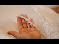 How to Sew the Elastic Button Loop on the Wedding Dress