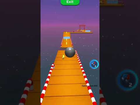 Sky Rolling Ball 3D-Daily Spin Roll stage, gameplay walkthrough, SpeedRun, IOS Android #shorts