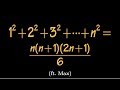 Find the sum of first n squares, difference equation approach, (ft. Max!)