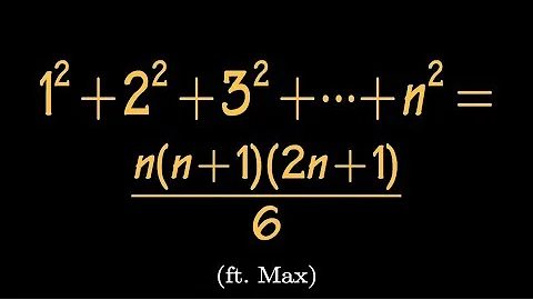 Find the sum of first n squares, difference equation approach, (ft. Max!)