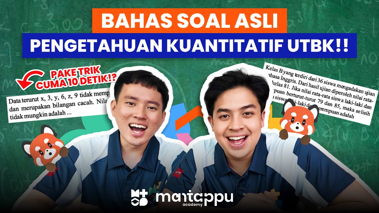 BAHAS + TRIK SOAL ASLI PENGETAHUAN KUANTITATIF UTBK 2025!! CUMA 10 DETIK!?
