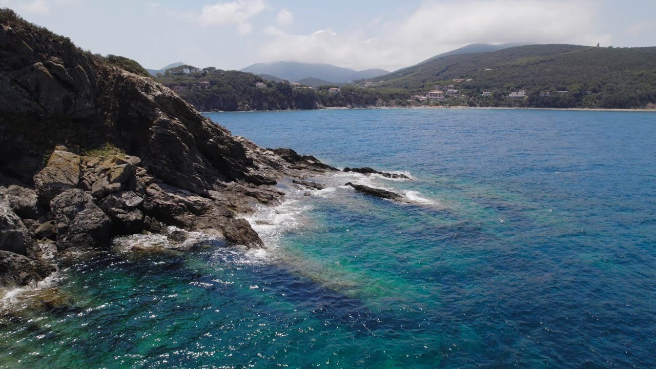 Elba Island by drone