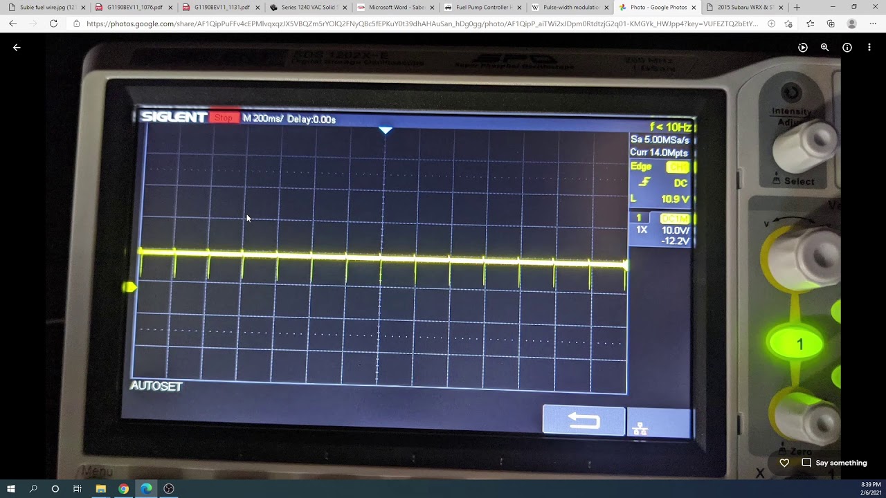 Surge Tank Fuel Pump Problems PWM Signal - 2015 Subaru WRX