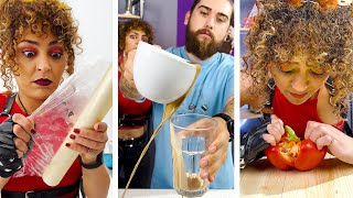 This is probably the easiest way to clean a pepper #shorts