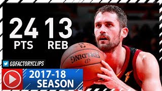 Kevin Love Full Highlights vs Bulls (2017.12.04) - 24 Pts, 13 Reb in 3 Qtrs