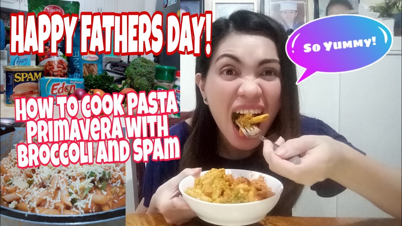 How to cook Pasta Penna Primavera with Broccoli and Spam - YouTube