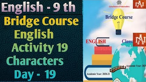 Std.9 English Bridge Course | Identify the Characters | Day-19 | Explained by Narayani Tech Academy