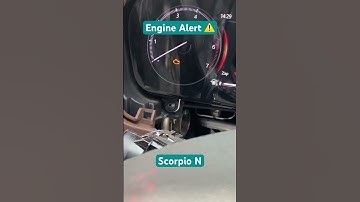Nayi gaadi Mai engine light⚠️😳 #viral #shortsvideo #scorpion #mahindra #shorts #india