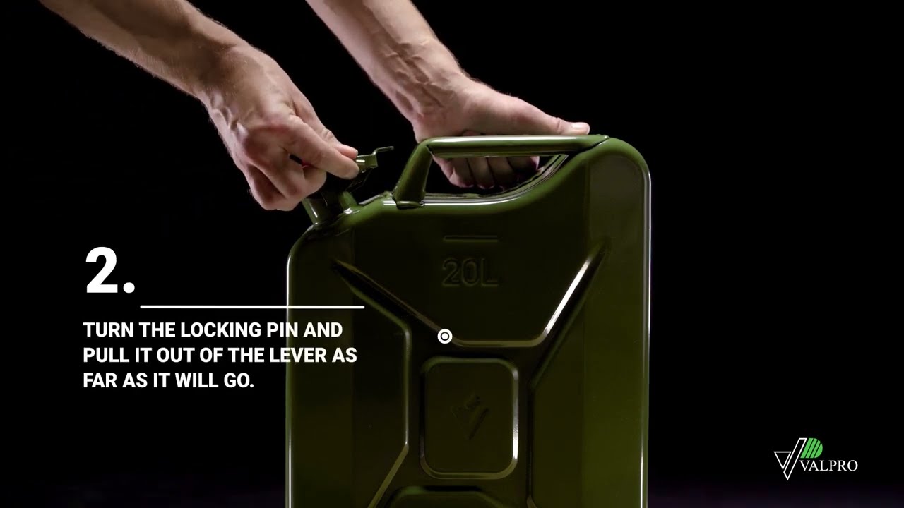 VALPRO CONNECTING THE “UNIVERSAL SPOUT” TO A CLASSIC LINE FUEL CAN