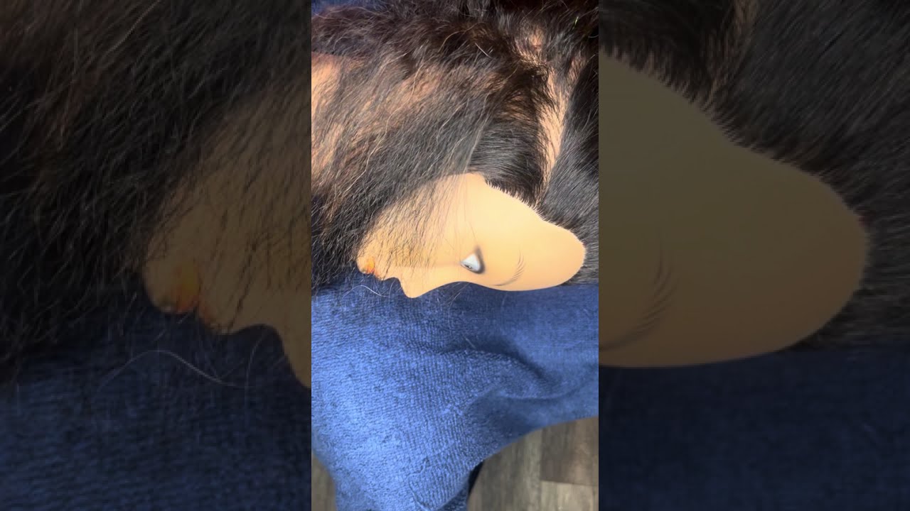 ASMR- taking down braids and doing cornrow with gum chewing new video #asmr 