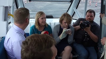 Inside a driverless shuttle demonstration