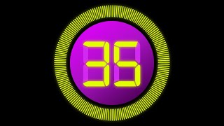 35 Second Countdown Timer with clock Ticking sound & Finish alarm beep #timer #clock #countdown