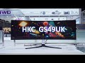 HKC GS49UK Unboxing: 49” 32:9 OLED 240Hz Monitor #unboxing #monitor #hkc #pcsetup #ultrawide