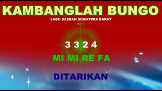 #not kambanglah bungo ( angka ) - lagu daerah sumatera barat