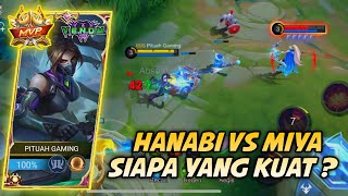 NGERI!! HANABI VS MIYA MODE BANTAI!! HANABI BUILD TOP GLOBAL 2024 ~ MLBB