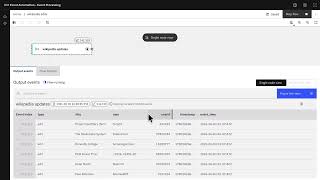 Viewing Wikipedia edit events in IBM Event Processing (no audio)