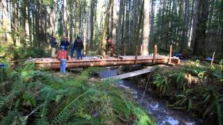 Time Lapse Trail Bridge Work