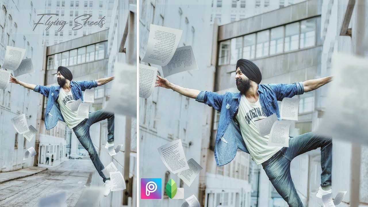 Flying Sheets | PicsArt Editing Tutorial | Snapseed | Hindi