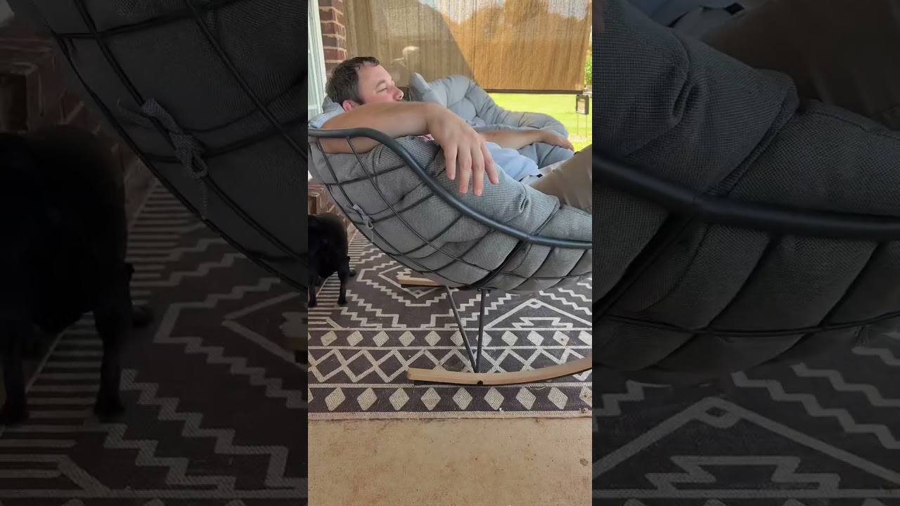 Grand patio outdoor rocking chairs, perfect for the back porch 