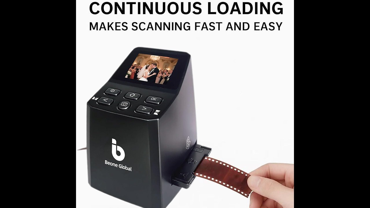 BEONEGLOBAL ClearScan MINI 16MP Film Scanner Review - YouTube