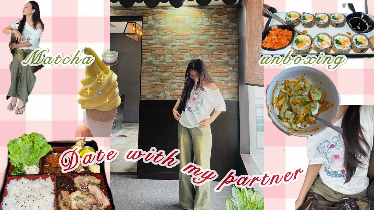 Loner’s Vlog | A cute Date out 💕 with Unboxing Matcha 🍵 set and a lil giveaway ✨