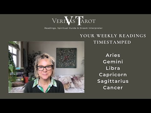 WEEKLY TAROT READINGS: Aries Gemini Libra Capricorn Sagittarius Cancer #horoscope #starsigns #oracle