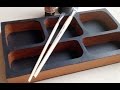 DIY How to make a Vintage cardboard organizer (corrugated cardboard furniture) HD